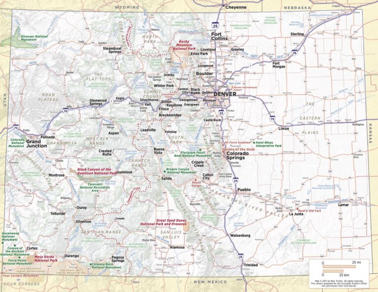Colorado State Map