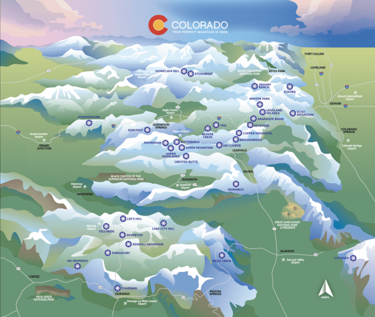 Colorado Ski Map
